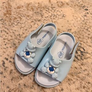 Mini Melissa Light Blue Bear Sandals